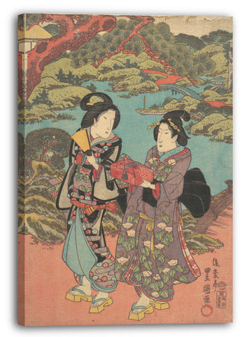Leinwandbild Utagawa Kunisada - Motiv aus einem Druck