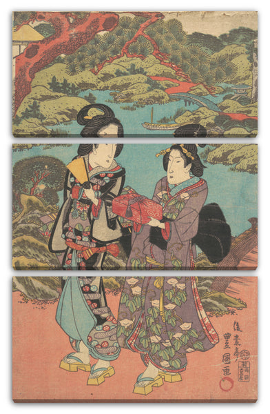 Leinwandbild Utagawa Kunisada - Motiv aus einem Druck