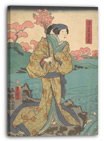 Leinwandbild Utagawa Kunisada - Motiv aus einem Druck