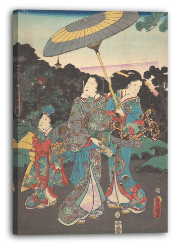 Leinwandbild Utagawa Kunisada - Motiv aus einem Druck