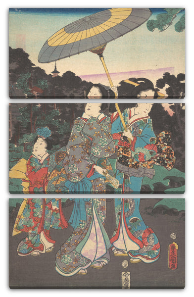 Leinwandbild Utagawa Kunisada - Motiv aus einem Druck