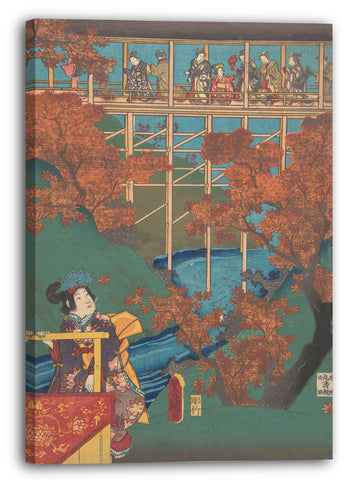 Leinwandbild Utagawa Kunisada - Motiv aus einem Druck