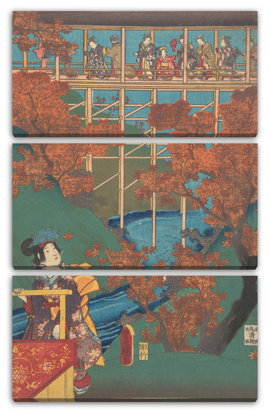 Leinwandbild Utagawa Kunisada - Motiv aus einem Druck