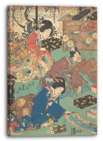 Leinwandbild Utagawa Kunisada - Motiv aus einem Druck