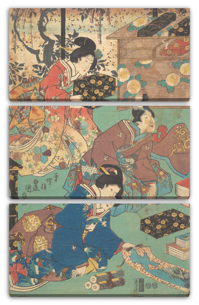 Leinwandbild Utagawa Kunisada - Motiv aus einem Druck
