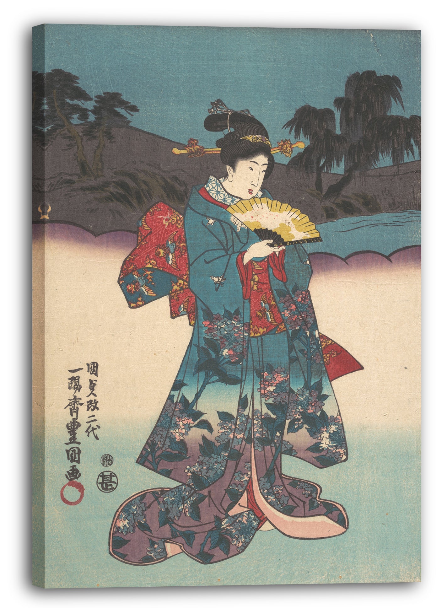 Leinwandbild Utagawa Kunisada - Motiv aus einem Druck