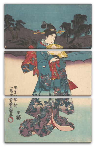 Leinwandbild Utagawa Kunisada - Motiv aus einem Druck