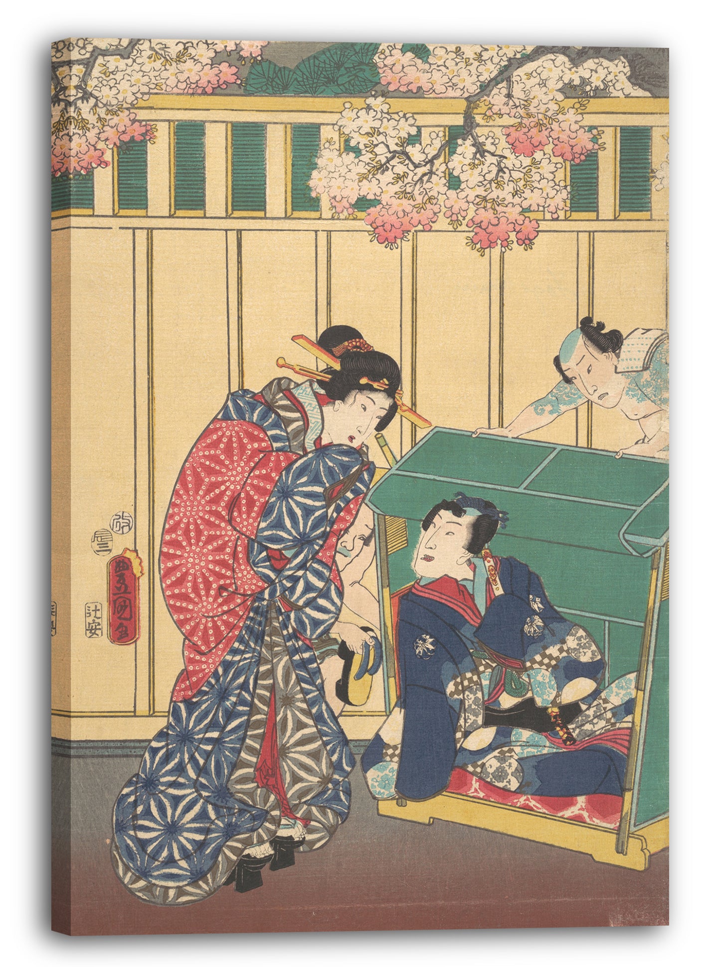 Leinwandbild Utagawa Kunisada - Motiv aus einem Druck