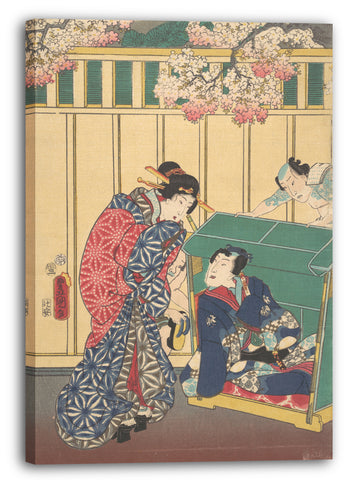 Leinwandbild Utagawa Kunisada - Motiv aus einem Druck