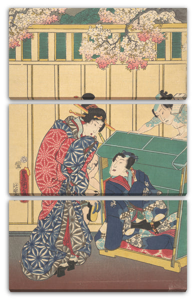 Leinwandbild Utagawa Kunisada - Motiv aus einem Druck