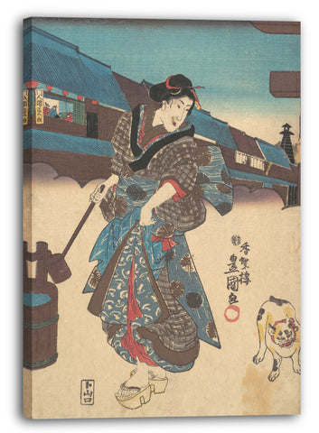 Leinwandbild Utagawa Kunisada - Motiv aus einem Druck