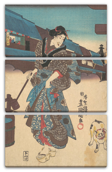 Leinwandbild Utagawa Kunisada - Motiv aus einem Druck