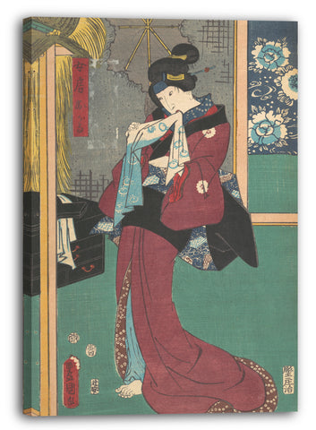 Leinwandbild Utagawa Kunisada - Motiv aus einem Druck