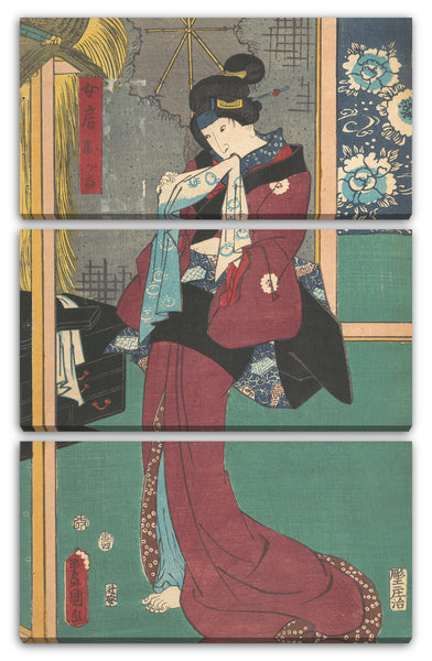 Leinwandbild Utagawa Kunisada - Motiv aus einem Druck
