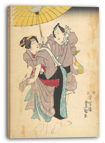 Leinwandbild Utagawa Kunisada - Motiv aus einem Druck