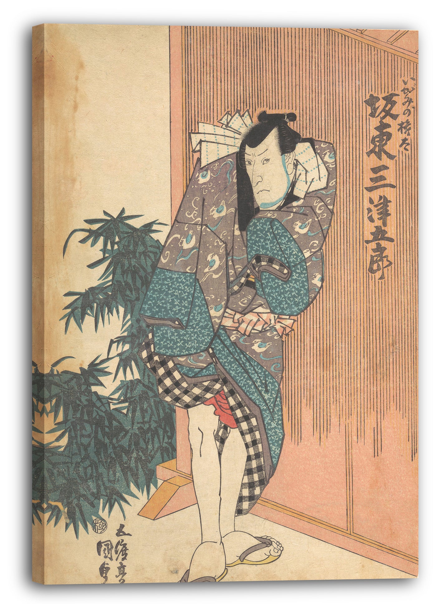 Leinwandbild Utagawa Kunisada - Motiv aus einem Druck