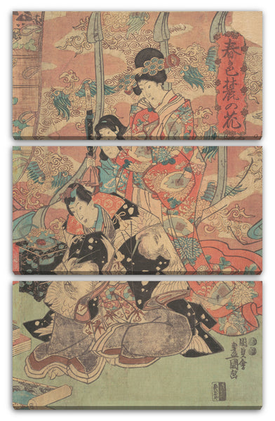 Leinwandbild Utagawa Kunisada - Motiv aus einem Druck