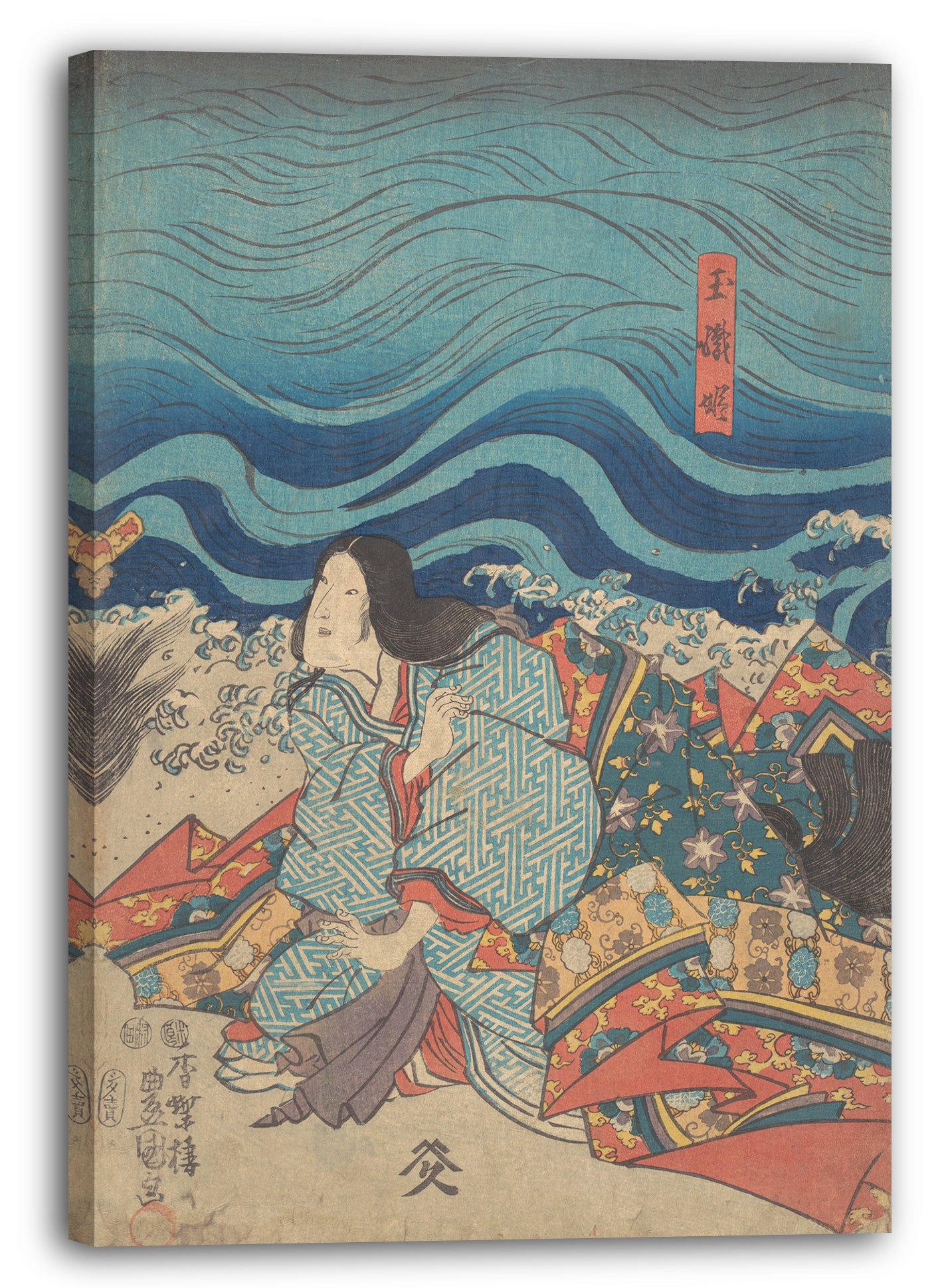 Leinwandbild Utagawa Kunisada - Motiv aus einem Druck