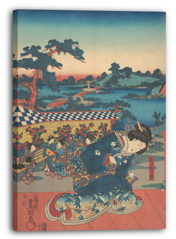 Leinwandbild Utagawa Kunisada - Motiv aus einem Druck