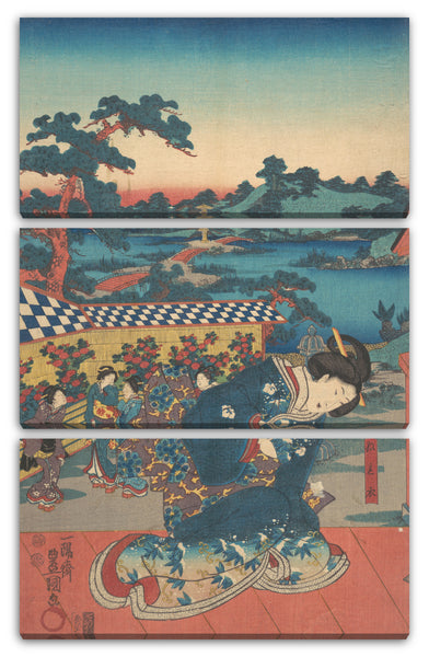 Leinwandbild Utagawa Kunisada - Motiv aus einem Druck