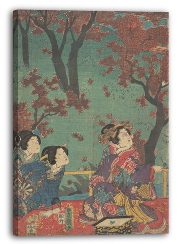 Leinwandbild Utagawa Kunisada - Motiv aus einem Druck