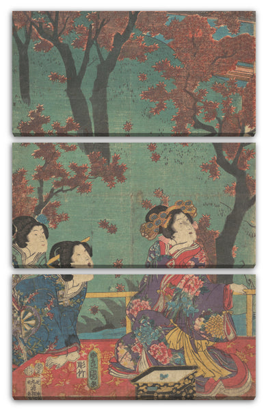 Leinwandbild Utagawa Kunisada - Motiv aus einem Druck