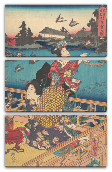Leinwandbild Utagawa Kunisada - Motiv aus einem Druck