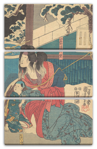 Leinwandbild Utagawa Kunisada - Motiv aus einem Druck