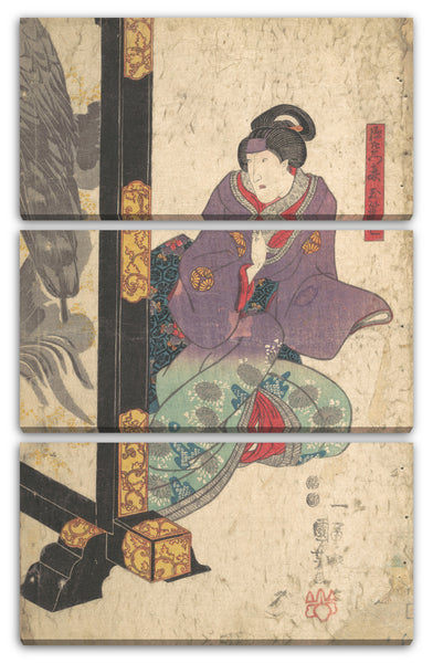 Leinwandbild Utagawa Kuniyoshi - Motiv aus einem Druck