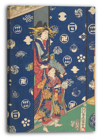 Leinwandbild Utagawa Kunisada - Motiv aus einem Druck