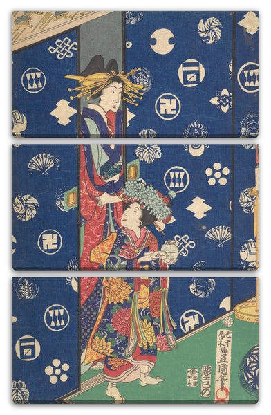 Leinwandbild Utagawa Kunisada - Motiv aus einem Druck