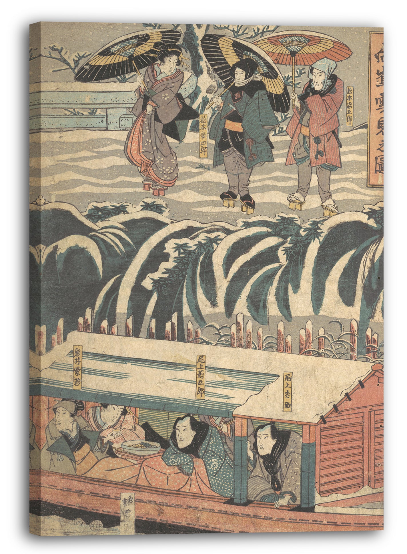 Leinwandbild Utagawa Kunisada - Motiv aus einem Druck