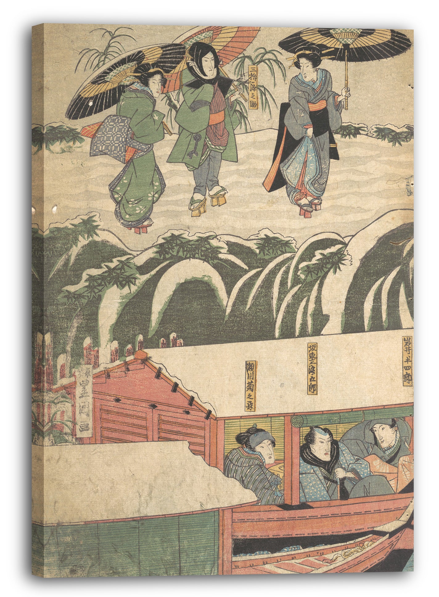 Leinwandbild Utagawa Kunisada - Motiv aus einem Druck