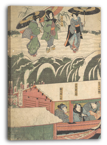 Leinwandbild Utagawa Kunisada - Motiv aus einem Druck