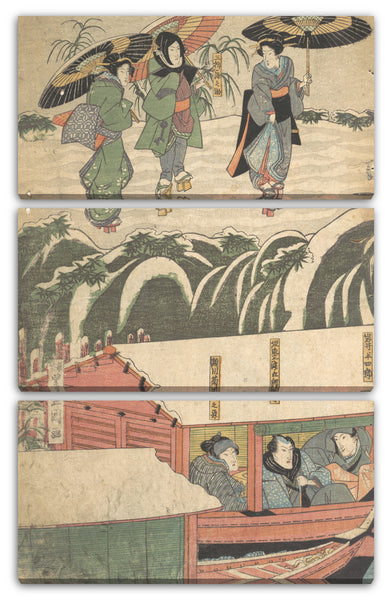 Leinwandbild Utagawa Kunisada - Motiv aus einem Druck