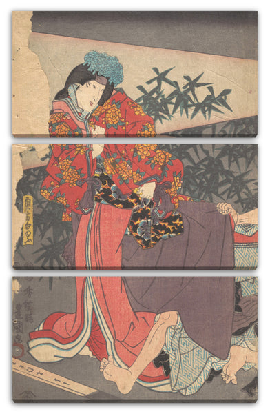 Leinwandbild Utagawa Kunisada - Motiv aus einem Druck