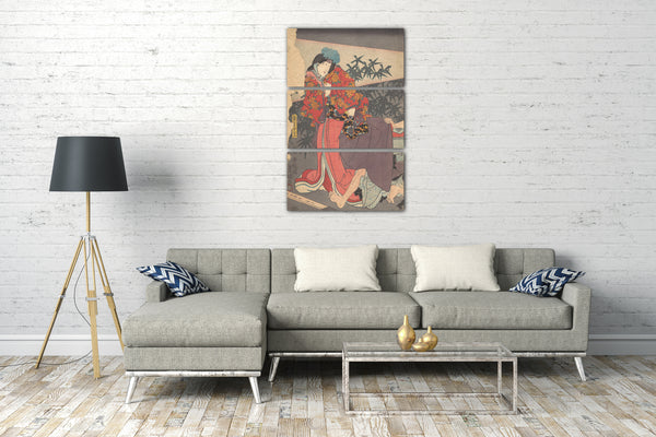 Leinwandbild Utagawa Kunisada - Motiv aus einem Druck