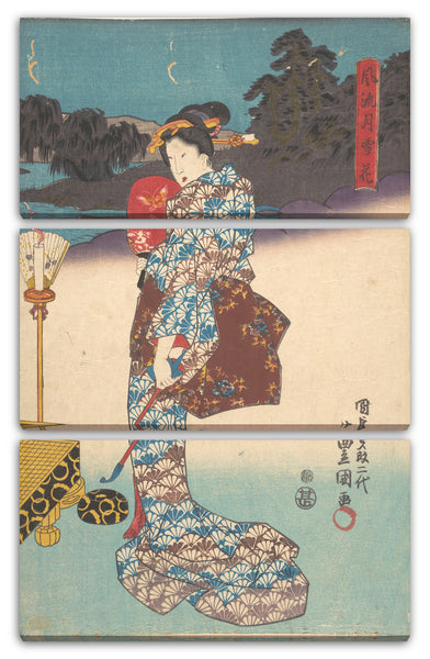 Leinwandbild Utagawa Kunisada - Motiv aus einem Druck
