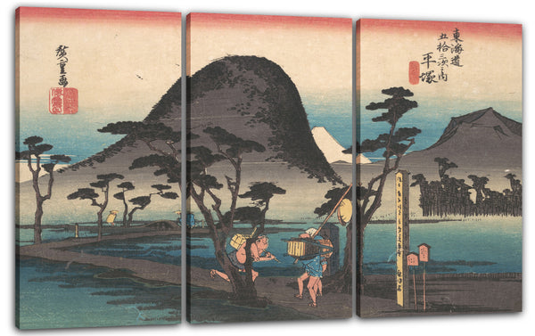 Leinwandbild Utagawa Hiroshige - Hiratsuka; Nawate Do