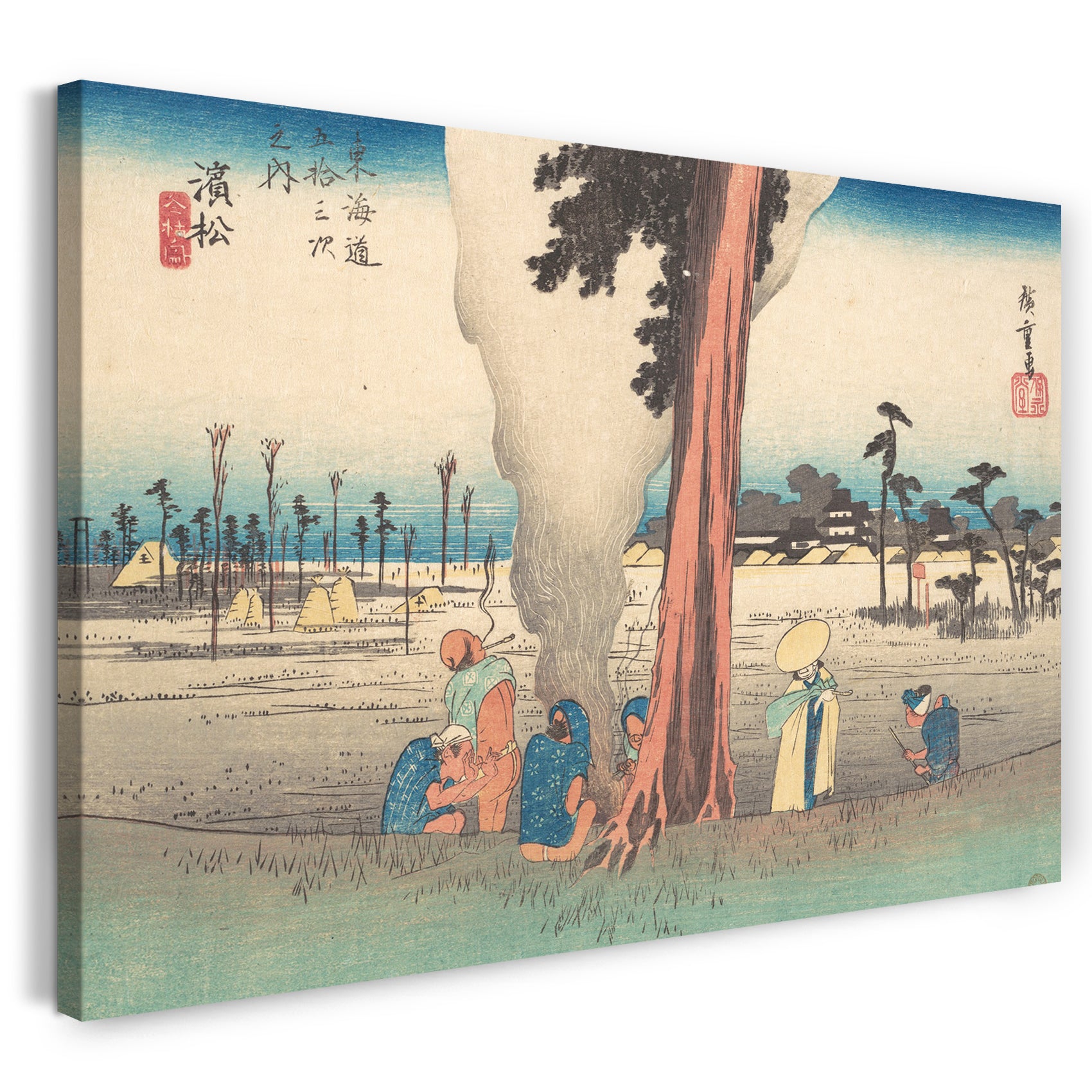 Leinwandbild Utagawa Hiroshige - Hamamatsu, Toko no Zu