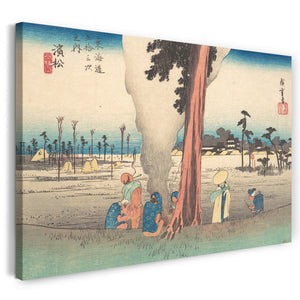 Leinwandbild Utagawa Hiroshige - Hamamatsu, Toko no Zu