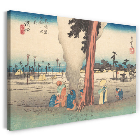 Leinwandbild Utagawa Hiroshige - Hamamatsu, Toko no Zu