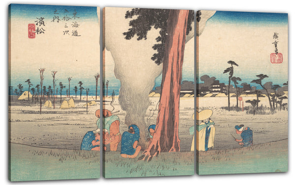 Leinwandbild Utagawa Hiroshige - Hamamatsu, Toko no Zu