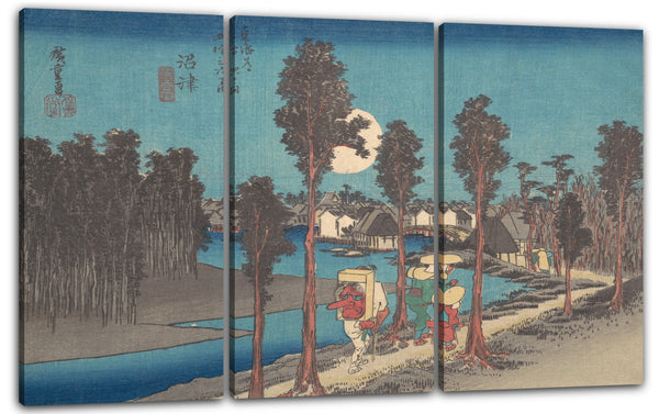 Leinwandbild Utagawa Hiroshige - Numazu Ki Kure