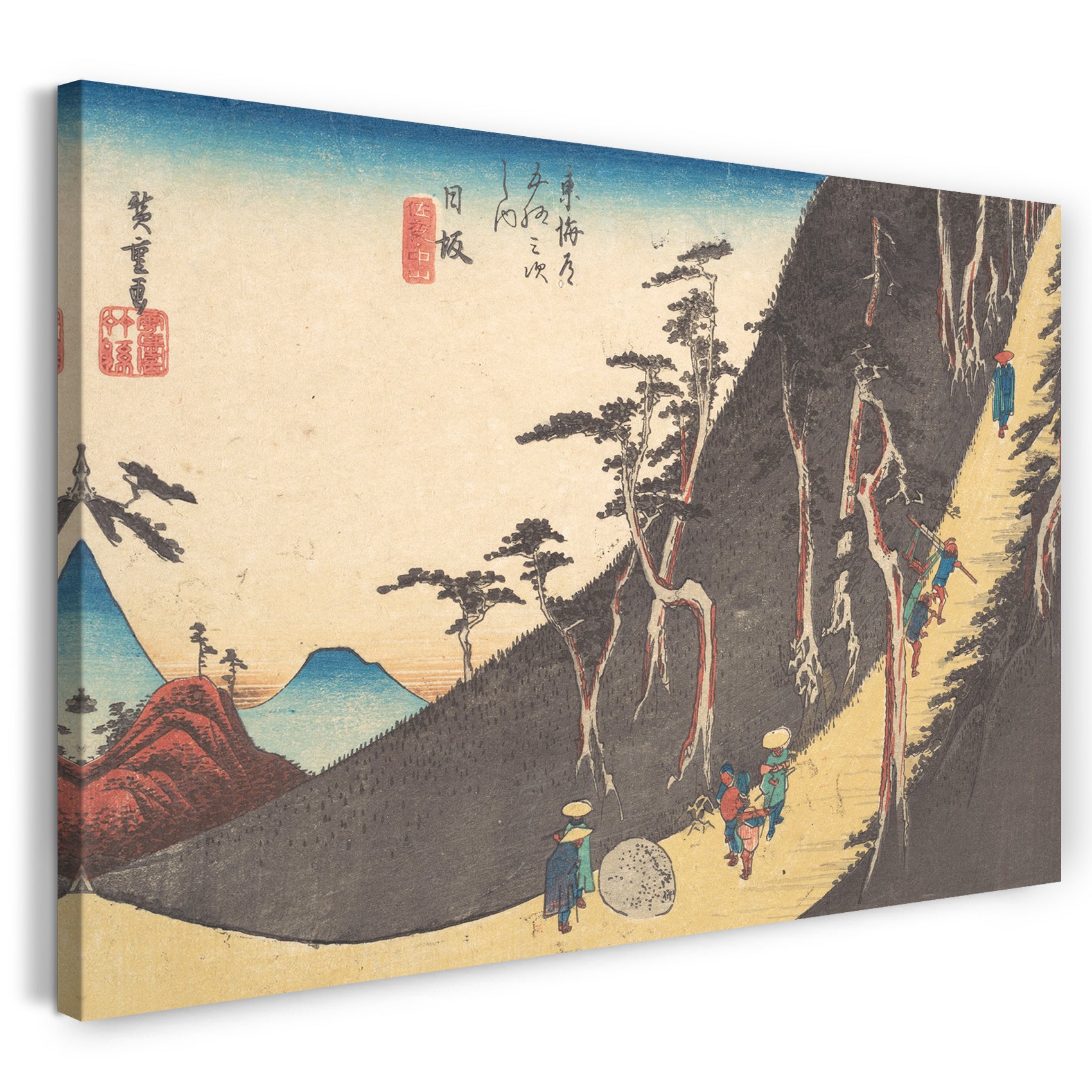 Leinwandbild Utagawa Hiroshige - Nissaka, Sayo Nakayama