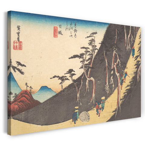 Leinwandbild Utagawa Hiroshige - Nissaka, Sayo Nakayama