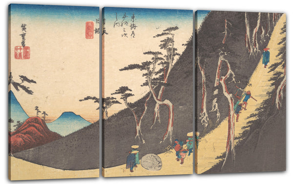Leinwandbild Utagawa Hiroshige - Nissaka, Sayo Nakayama