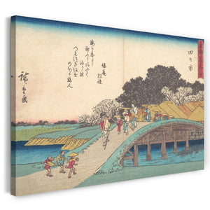 Leinwandbild Utagawa Hiroshige - Yokkaichi