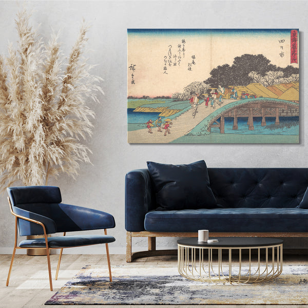 Leinwandbild Utagawa Hiroshige - Yokkaichi