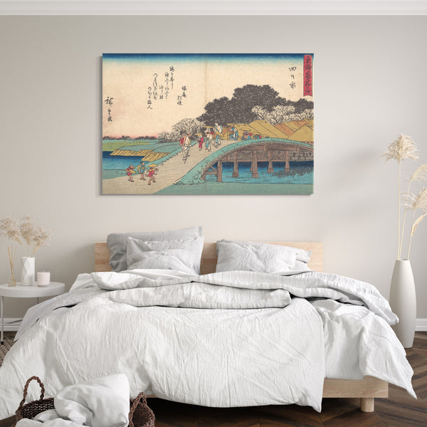 Leinwandbild Utagawa Hiroshige - Yokkaichi